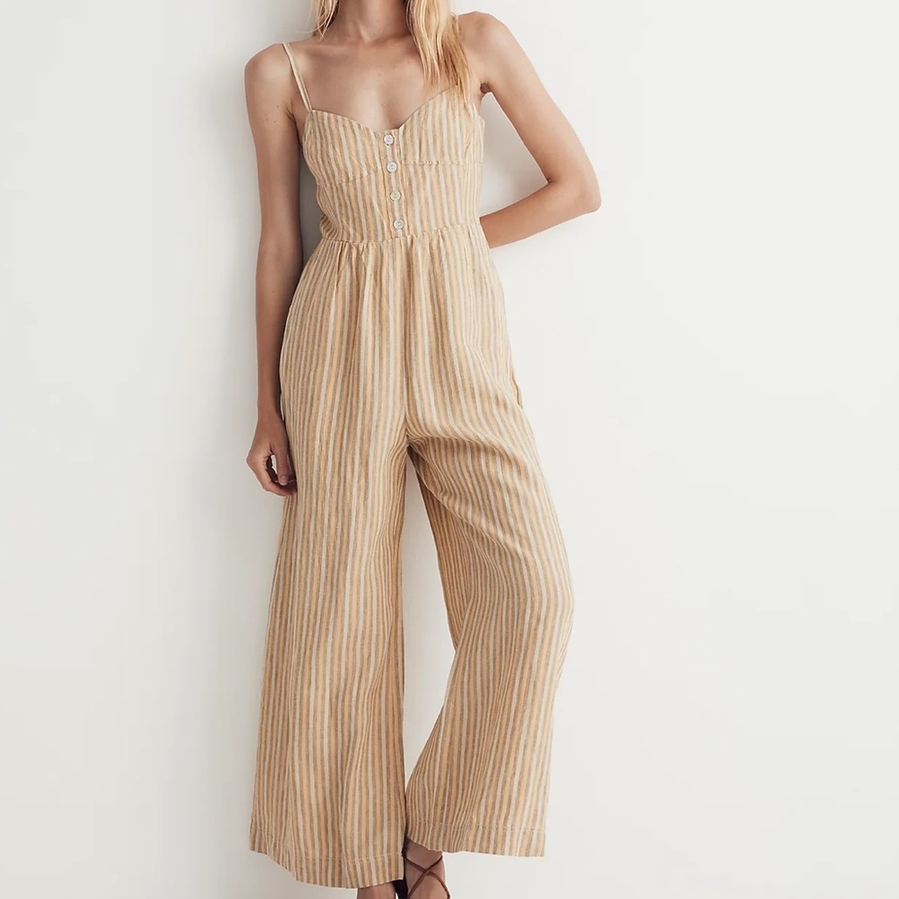 Madewell Sleeveless Wide-Leg Jumpsuit Size 2